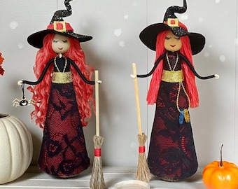 Handmade Witch Doll, Kitchen Witch, Witch Doll, Handmade Witch, Handmade Doll, Art Witch
