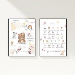 Affirmationen für Kinder, ABC-Poster, Affirmation-Poster