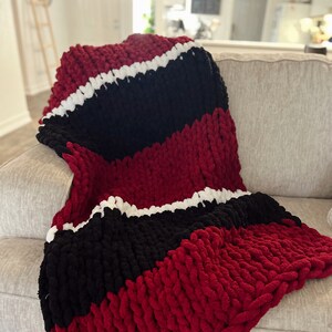 Spirit Blanket Chunky Knit Blanket Team Spirit