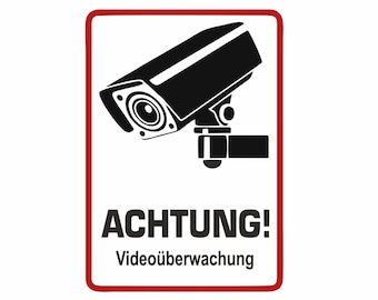 Blechschild - ACHTUNG VIDEOÜBERWACHUNG ALARMANLAGE ALARM - 10x15 cm 15039 Blechschild - ACHTUNG VIDEOÜBERWACHUNG ALARMANLAGE ALARM - 10x15 cm 15039