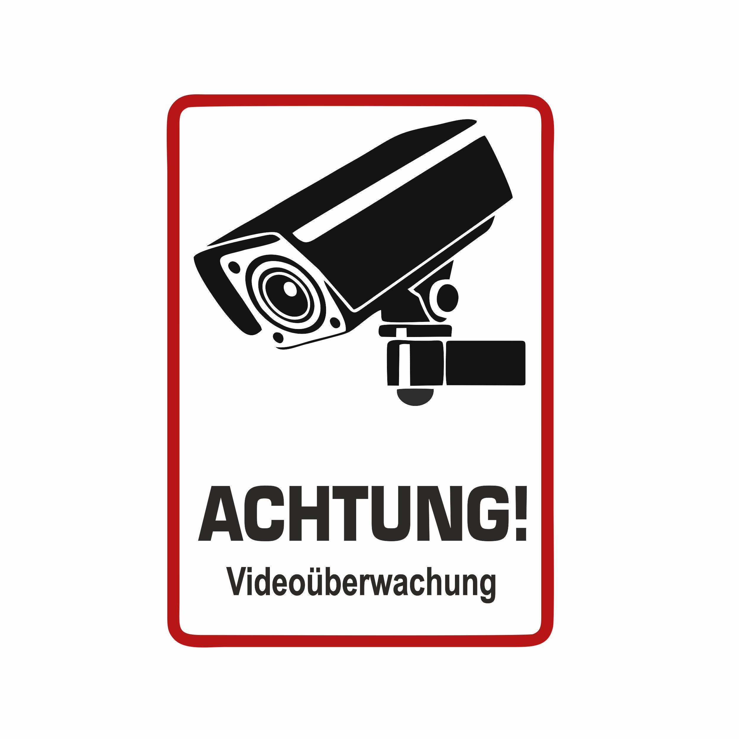 Adesivo PORTONCINO Area Video Sorvegliata Con Telecamera - Foto 4