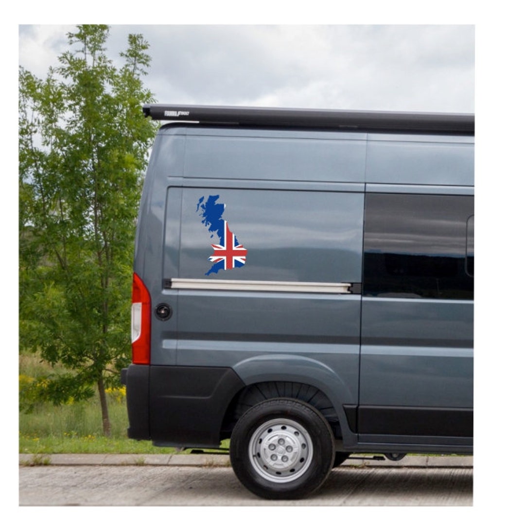 UK Great Britain Silhouette Sticker 2 Coloured Map 60 to 170 Cm for ...