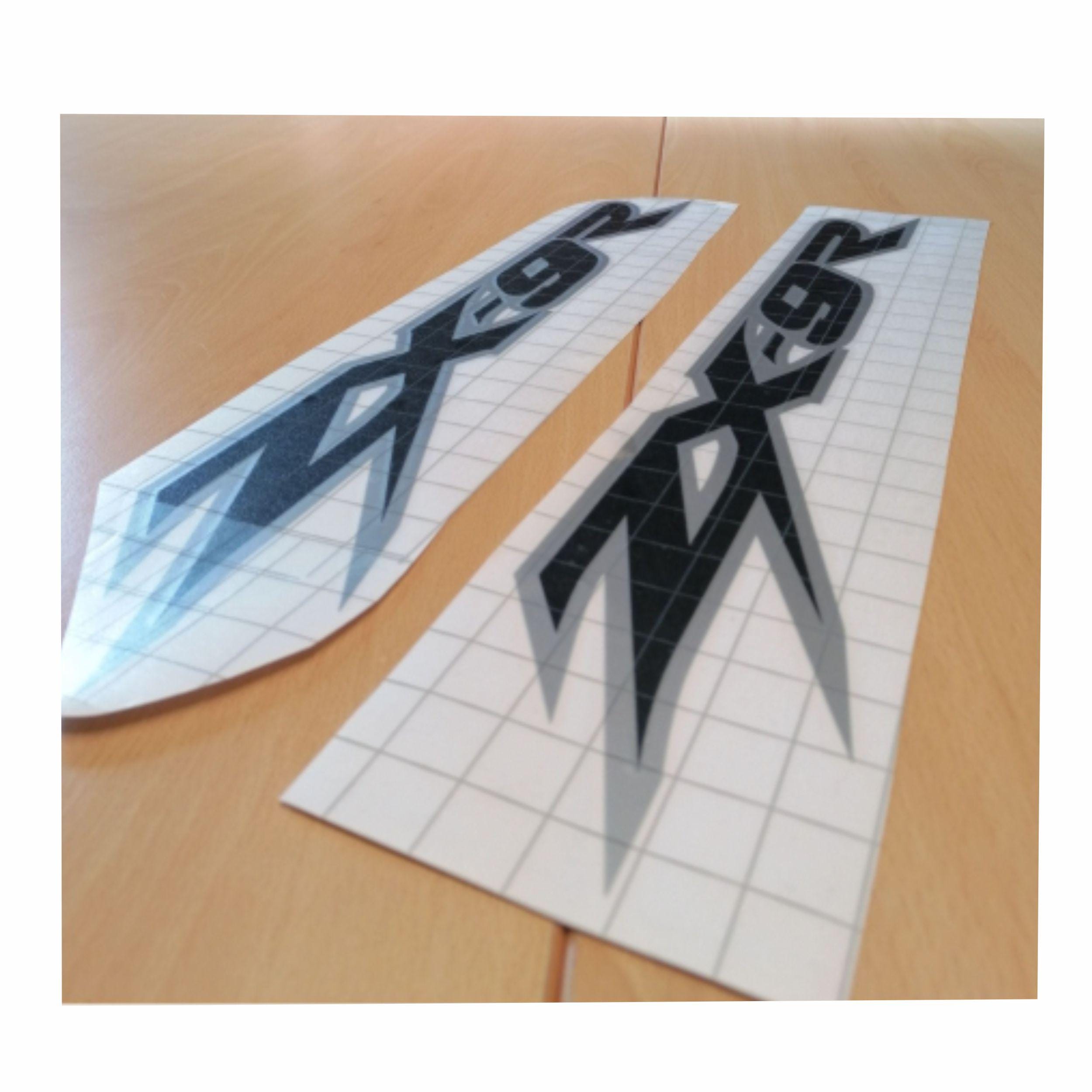 ジッパー〜 Kawasaki ZX-9R Outline - Fairing Sticker Decal - Classic