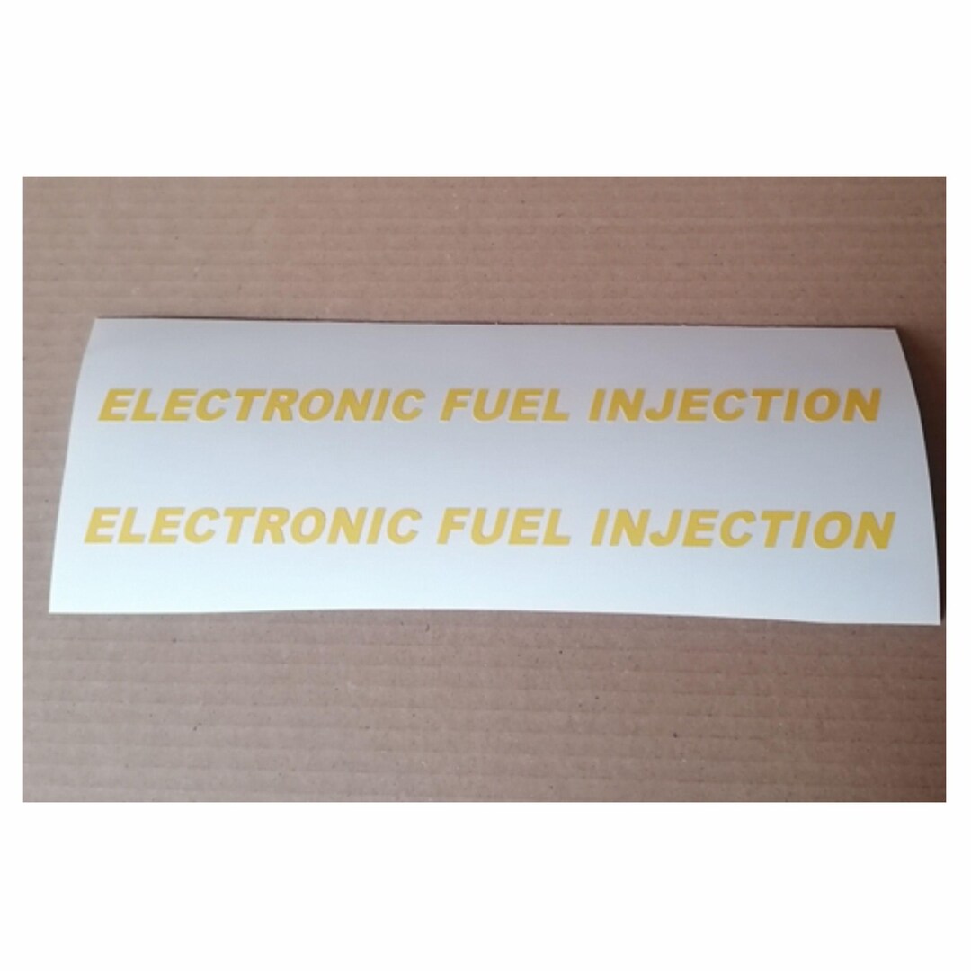 Fuel Injection Sticker Electronic Fuel Injection - Lettering Sticker Decal Motorcycle - Etsy