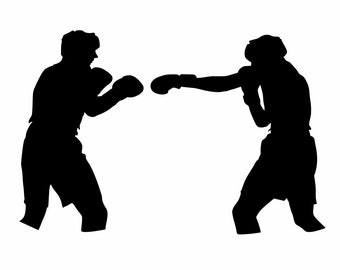 Boxer Sport Sticker- Martial Arts Size Selection