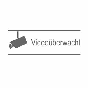Video surveillance camera security protection safety 25 x 8.5 cm sticker
