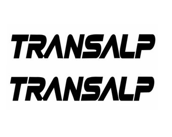 Honda Transalp Lettering Decal Sticker - Motorbike Offroad, Motorsport, Racing