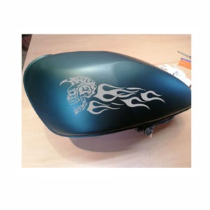 Iro Skull Flames Sticker - Camper Auto Boot Motor Styling Vele kleuren