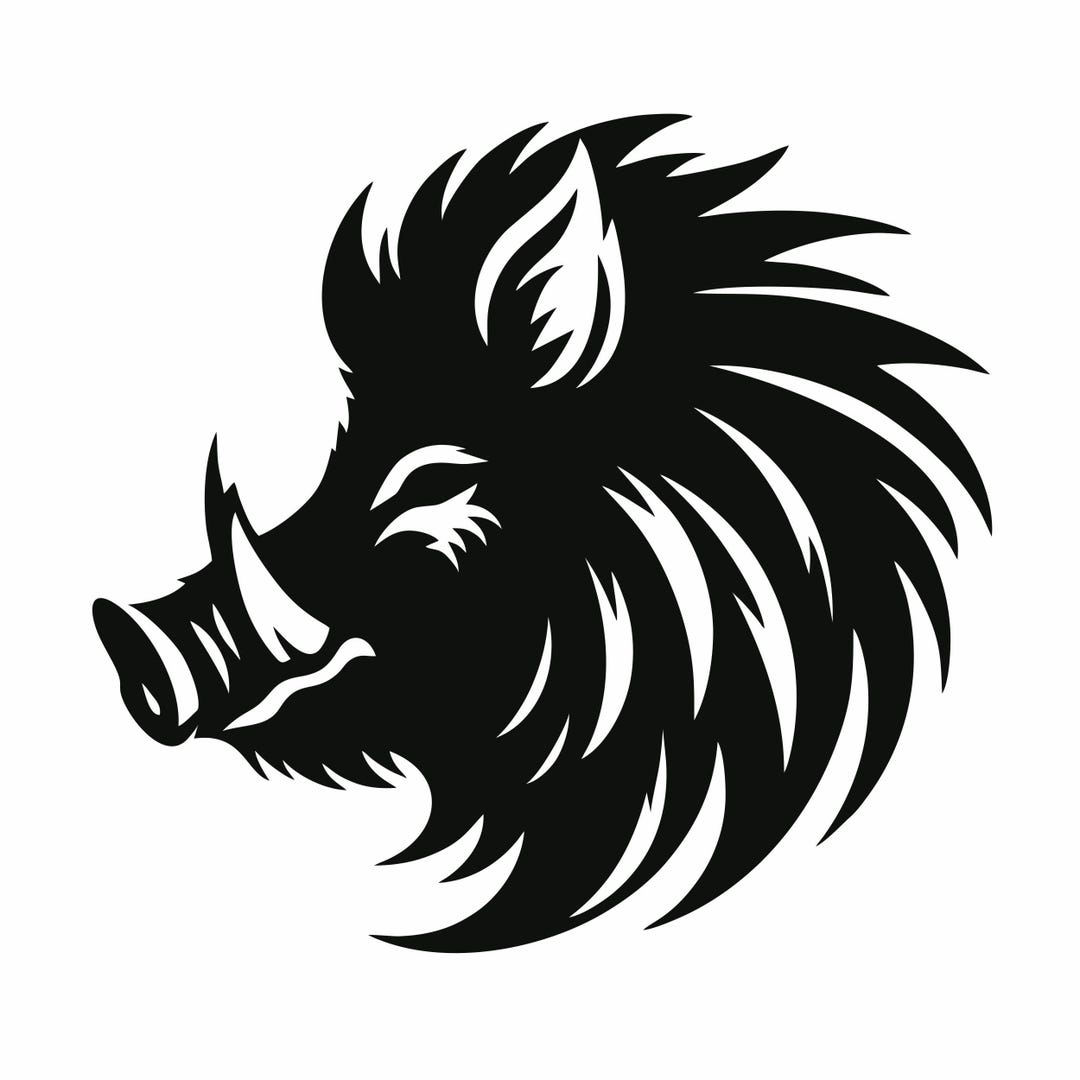 Car Sticker Wild Boar Head 15 X 14 Cm - Car Design - Various Colors - Etsy
