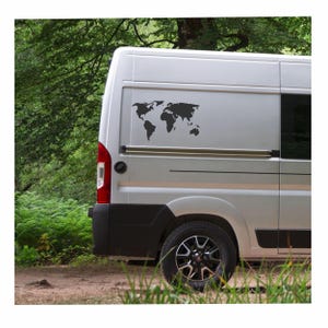 Aufkleber Wohnmobil Weltkarte Sticker Größen und Farben Auswahl XXL