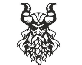 Sticker Viking Odin 30 x 20 cm - Car Style, Motorhome, Trailer, Transporter - many colors