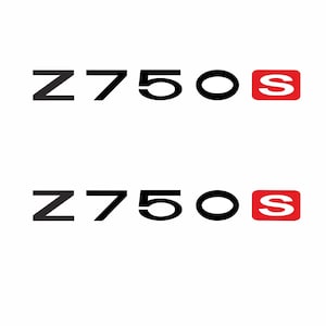 Kawasaki Z 750 S matching lettering sticker motorcycle lettering decals