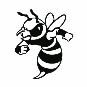 Wesp Hornet Sticker 6,6 x 8 cm Auto Sticker Hornet Motorfiets Auto Stijl Camper Auto Veel Kleuren Vrije Tijd Sport