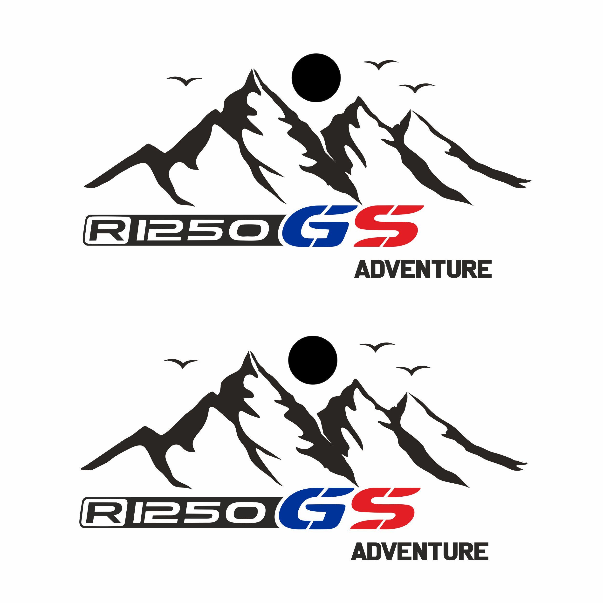 BMW R 1250 GS matching - accessories sticker offroad, adventure Givi / Touratech pannier decals R1250GS case design sticker motorcycle