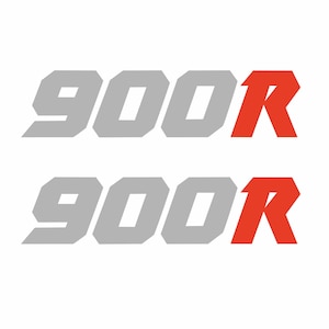 Kawasaki GPZ900R Sticker Decal Set for Front Fairing Front Spoiler