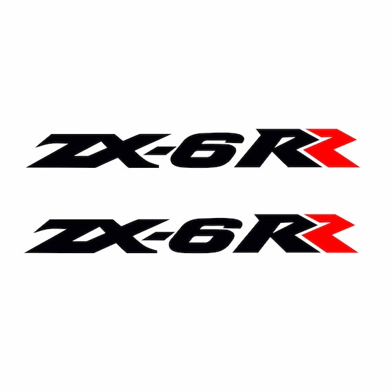 Kawasaki ZX-6RR Matching Accessory Sticker Set, Labeling for