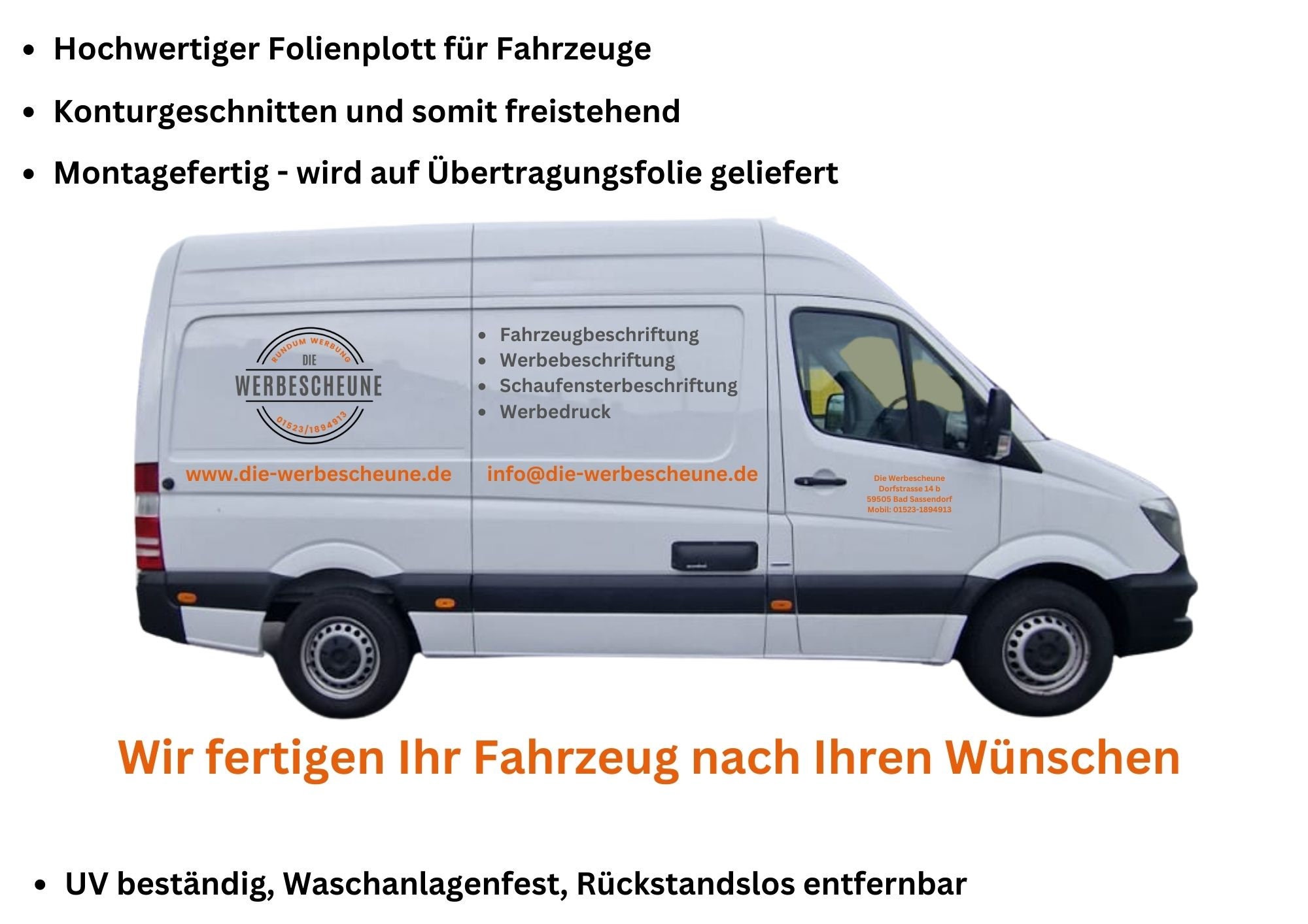 Vehicle Lettering, Advertising Lettering Transporter 11-part