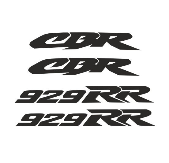 Motorrad Felgenrandaufkleber HONDA - Logo CBR 929 RR