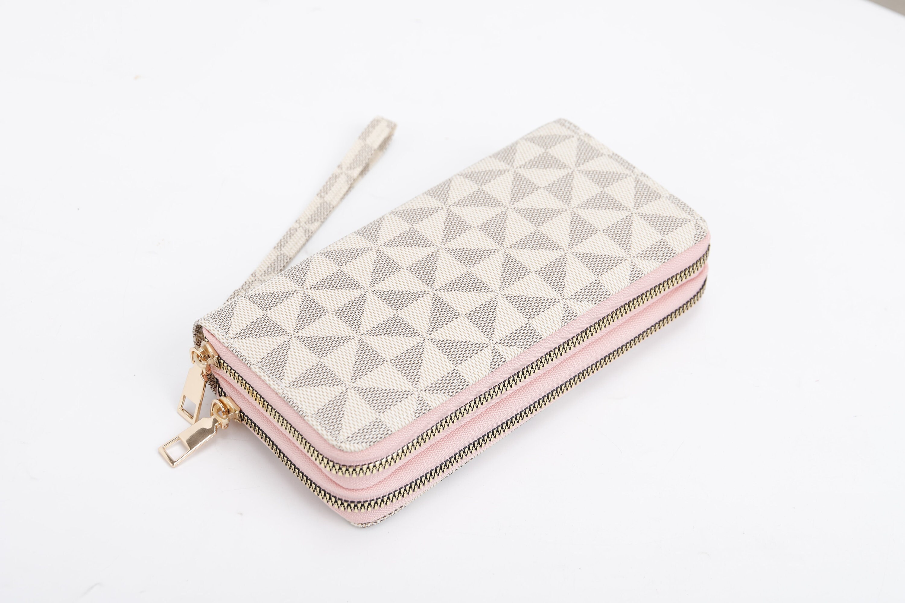 Louis Vuitton Pink Rose Monogram Denim Zippy Wallet Long Zip