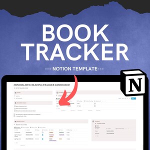 Reading Tracker Notion Template: Digital Book Journal (PDF)