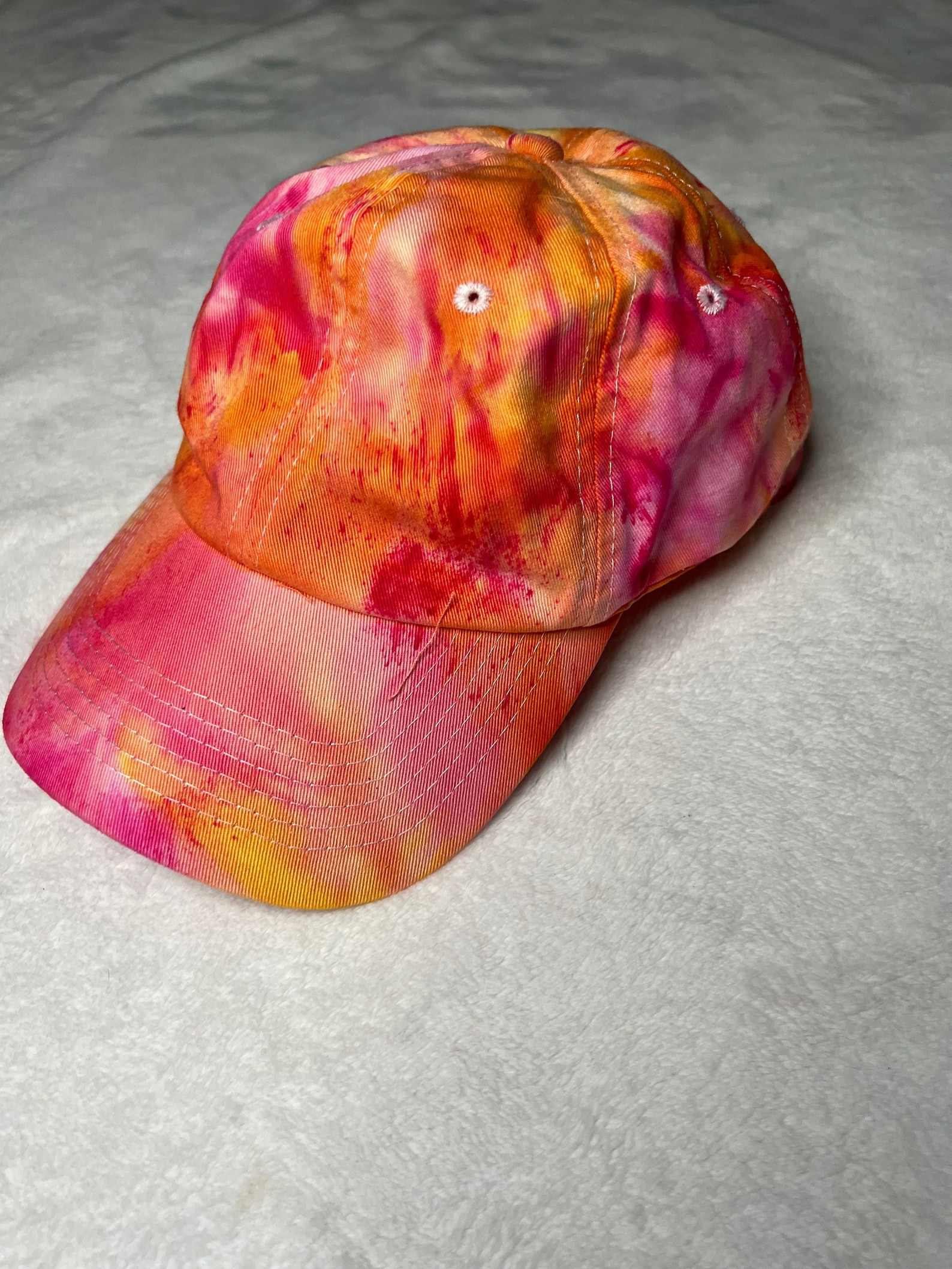 Summer Sunset Ice Tie Dye Hat - Tie Dye Baseball Hat - Tie Dye Baseball ...