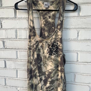 Asos Reverse Dyed Cheetah Print Pocket Tank Top - Size Women&#39;s Extra Small