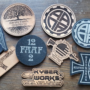 Custom Leather Patches - Business or Personal