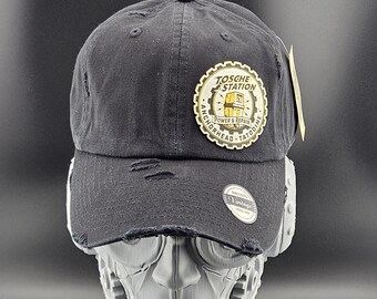 Star Wars Tosche Station Hat - Distressed Dad Cap with Custom 3-Layer Acrylic Patch - Power Converters GNK Droid Apparel