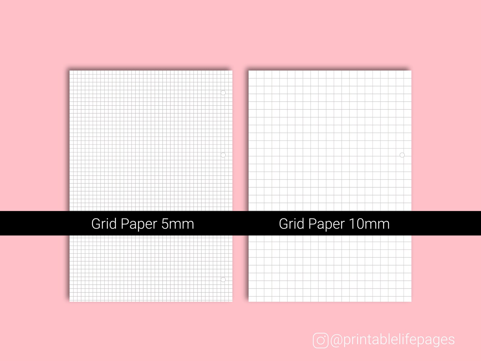 A4 Printable Paper Hole Punch Marks Printable Lined Paper Etsy