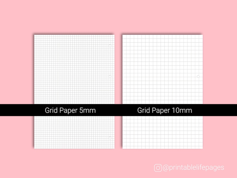 A4 Printable Paper Hole Punch Marks Printable Lined Paper Etsy