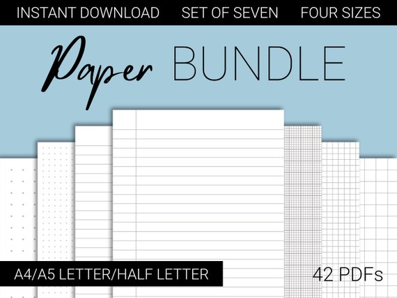 Printable Paper Printable Lined Paper Printable Graph - Etsy