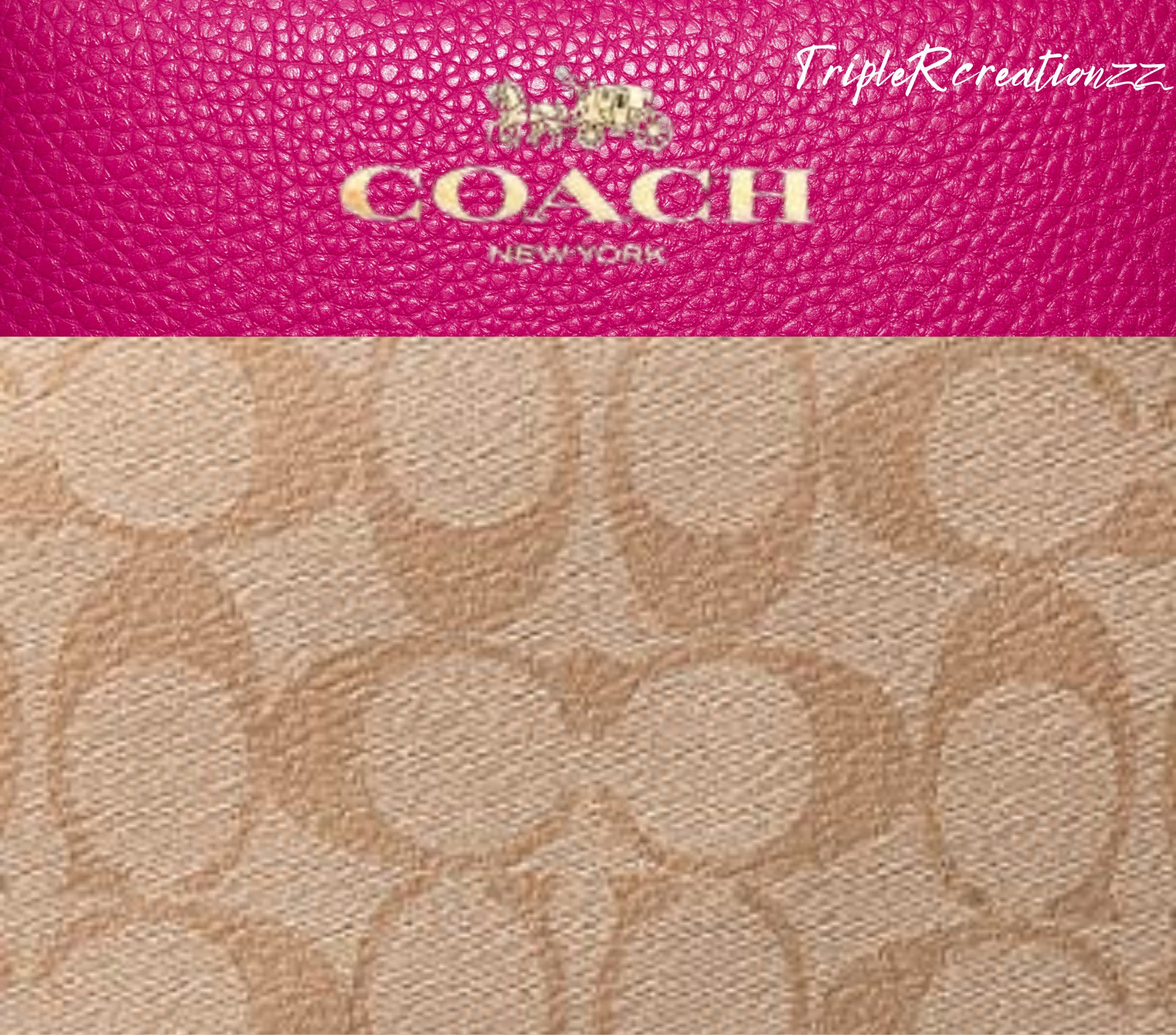 Coach Tumbler Wrap Pink Etsy