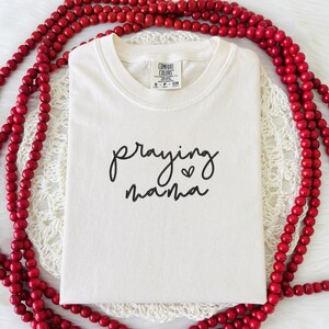 Praying Mama Stickerei Desgin | Christian Mama 3" digitalisierte Datei Bild 8