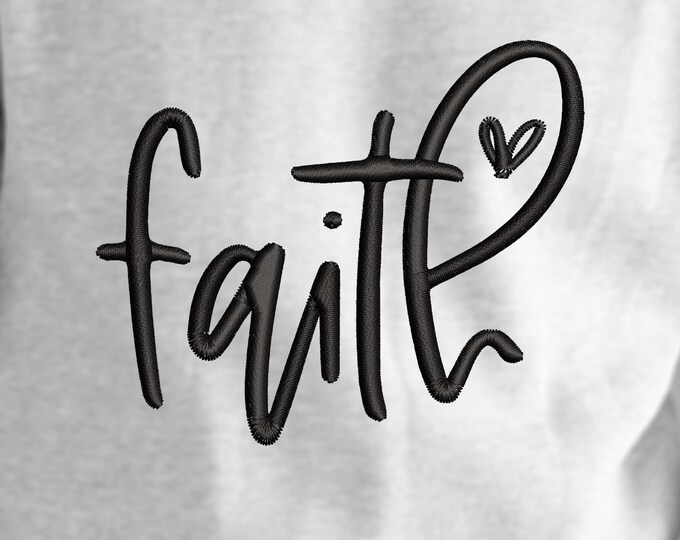 Faith Embroidery Design for Christians | Embroidery File | 4x4 Machine ...