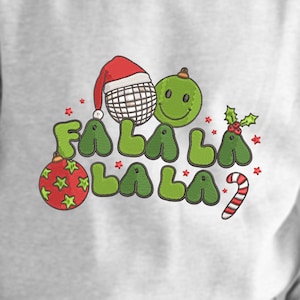 Christmas Embroidery Designs | Fa La La La La Christmas Song Embroidery | Deck the Halls Retro Christmas Vibes Digitized Embroidery Design