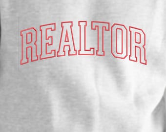 Varsity Realtor Embroidery Design: DIY Real Estate Gift (Digital Download)