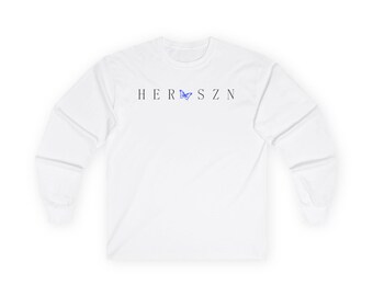Jej SZN Motyl Biały T-shirt z Długim Rękawem