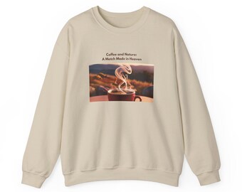 Bluza z nadrukiem Nature Coffee Cup: unisexowy, wygodny sweter