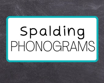Spalding Phonograms Workbook