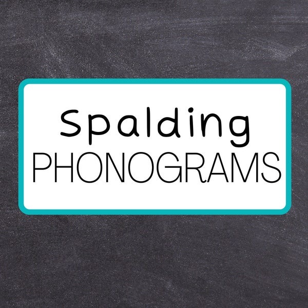 Spalding Phonograms Workbook