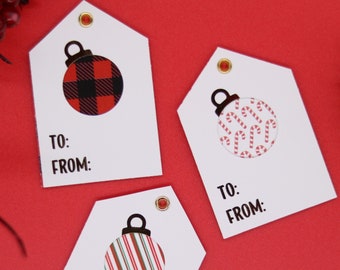 Gold Ornament Christmas Gift Tags, Cute Christmas Tags, Funny Christmas Gift Tags, Christmas Tags Handmade, Elegant Christmas Tags, Foil Tag