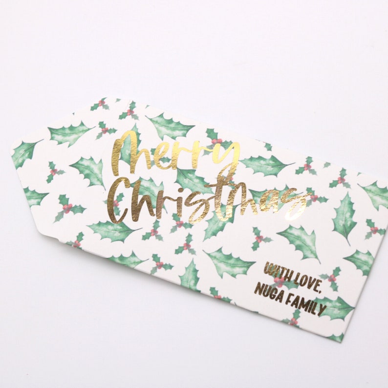 Custom Christmas Money Gift Envelopes Personalized Holiday Etsy