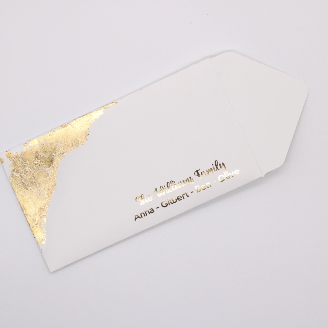 Custom Foil Money Envelopes, Foil Cash Envelopes, Money Holder, Money