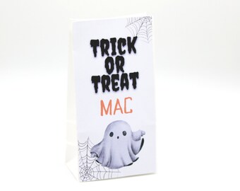 Custom Halloween Paper Bags, Halloween Candy Bags, Halloween Treat Bags, Halloween Party Favor Bag, Halloween Grab Bag, Halloween Party