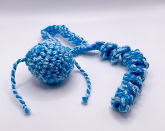 Handmade Crochet Cat Toys || Ball and Dangly Spring || Cat Lovers, Gifts, Pet Owners