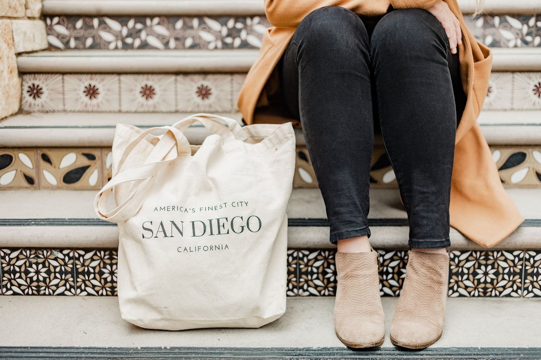 San Diego Tote Bag California Eco Friendly Market Bag Etsy