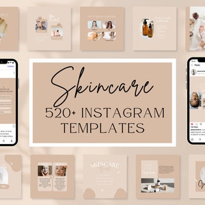 Esthetician Instagram Post Templates | Skincare Social Media | skincare instagram canva | Esthetician Instagram Post | Spa Instagram