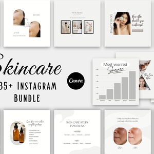 937 Plantilla de publicación de Instagram para el cuidado de la piel / Plantilla de Instagram para el cuidado de la piel / Plantillas de Ig Plantillas de Instagram para esteticistas / Redes sociales