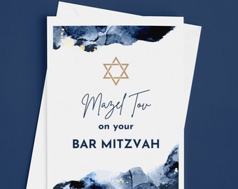 Mazel Tov op uw digitale Bar Mitswa-kaart