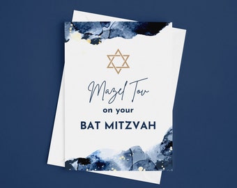 Mazel Tov on Your Bat Mitzvah Digital Card